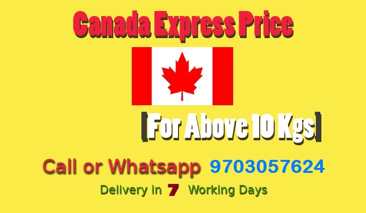 Uppal to Canada Courier Charges